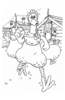 Chicken Run kleurplaat 3